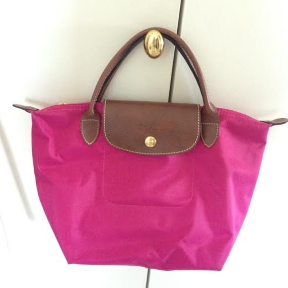 pink longchamp bag